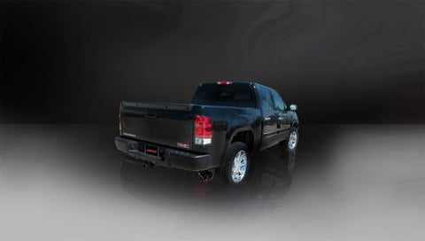 Corsa 2009-2009 Chevrolet Silverado Crew Cab/Short Bed 1500 4.8L V8 Black Sport Cat-Back Exhaust - 14904BLK