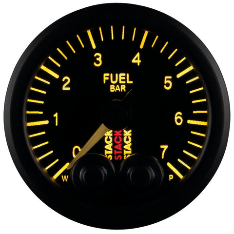 Autometer Stack 52mm 0-7 Bar M10 Male Pro-Control Fuel Pressure Gauge - Black - ST3505