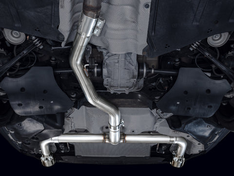 AWE Tuning 19-23 BMW 330i / 21-23 BMW 430i Base G2X Track Edition Axle-Back Exhaust - Chrome Silver - 3020-32429