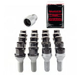 McGard 5 Lug Hex Install Kit w/Locks (Cone Seat Bolt) M12X1.25 / 17mm Hex / 25.6mm Shank L. - Black - 67261BK