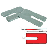 SPC Performance ZINC SHIMS 3.5x6.25x2.0 deg. - 10633