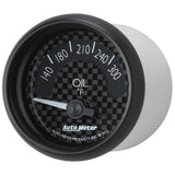Autometer GT Series 52mm Short Sweep Electronic 140-300 Deg F Oil Temperature - 8048