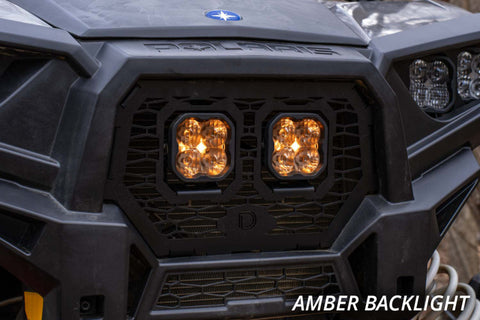 Diode Dynamics 14-18 Polaris RZR XP Stage Series LED Grille Kit - Sport Yellow Combo - DD7856
