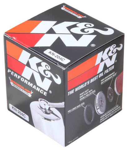 K&N Honda / Kawasaki / Arctic Cat / Suzuki / Triumph / Yamaha 2.688in OD x 2.969in H Oil Filter - KN-204C