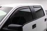 EGR 15+ Ford F150 Super Cab In-Channel Window Visors - Set of 4 - Matte (573475) - 573475