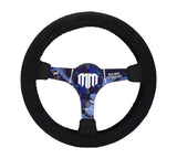 NRG Steering Wheel Cover - Black Stretch Micro Fiber w/ NRG Tag - SWC-001BK