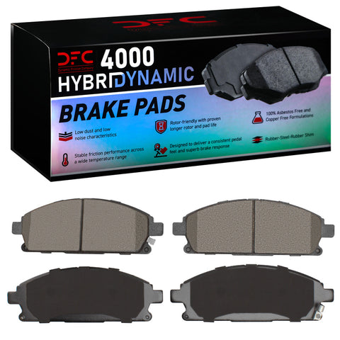 DFC 96-04 Nissan Pathfinder Front 4000 Hybridynamic Brake Pads - 4000-0691-00