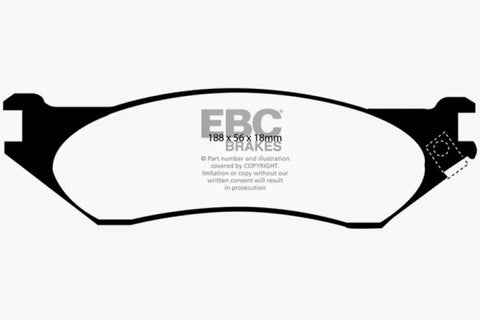 EBC 04-06 Dodge Durango 3.7 Ultimax2 Front Brake Pads - UD897