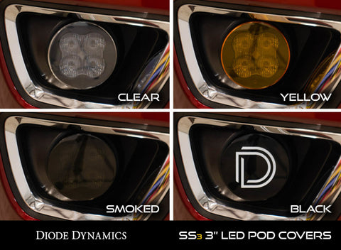 Diode Dynamics SS3 LED Pod Cover Round - Yellow - DD6268