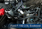 J&L 2011-2023 Ford F-150 2.7L/3.5L/5.0L Passenger Side Oil Separator 3.0 - Clear Anodized - 3016P-C