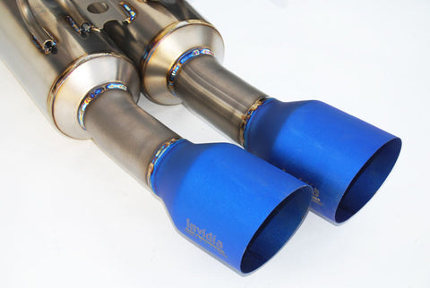 Invidia 2015+ WRX/STi Gemini 80mm Full Titanium Quad 101mm Tip Cat-Back Exhaust - HS15STI5TG4ST