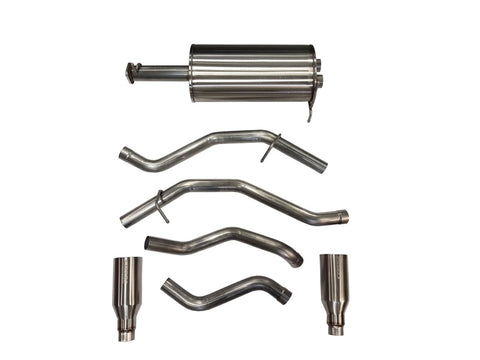 Corsa 19-24 Ram 1500 5.7L Crew Cab w/ 57in or 76in Bed Cat-Back Dual Rr Exit 5in Satin Polished Tips - 21035