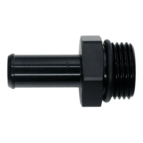 DeatschWerks 10AN ORB Male to 1/2in Male Barb Fitting - Anodized Matte Black - 6-02-0515-B