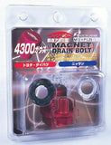 Project Kics Toyota/Daihatsu/Nissan Red Magnetic Drain Bolt - M12X1.25 - WMAG1
