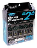 Project Kics 12X1.25 Black R26 Lug Nuts - 16+4 - 32875