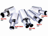 Borla Boomer Muffler Thumper Oval 2-1/4in In 4in Side Round Out - 40057