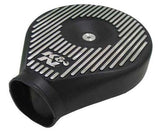 K&N Universal Plenum 6.875in L x 5.75in Outer Dia - Black - Weber DGV Carburetor - 85-8927
