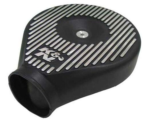 K&N Universal Plenum 6.875in L x 5.75in Outer Dia - Black - Weber DGV Carburetor - 85-8927