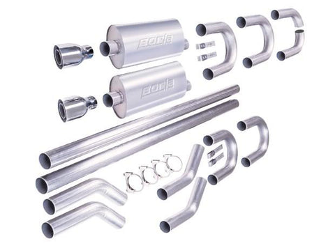 Borla Universal Hot Rod Kit 3in OD T-304 Stainless Steel Pipes - 60592