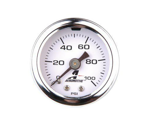 Aeromotive 0-100 PSI Fuel Pressure Gauge - 15633