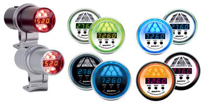 Autometer Shift Light Level 2 DPSS Digital w/ Multi-Color LED Silver Pedestal Mount - 5349