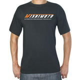 Mishimoto Mens Athletic Script Gray T-Shirt - Large - MMAPL-SCRIPT-GYL
