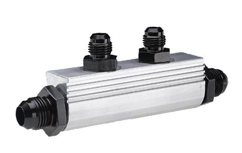 Aeromotive Fuel Distribution Log (10-Ports) (2) -10 AN/(8) -6 AN - 14602