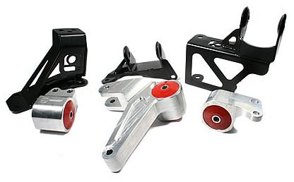 Innovative 92-95 Civic K-Series Silver Aluminum Mounts 75A Bushings (Not K24 Trans) - B90150-75A