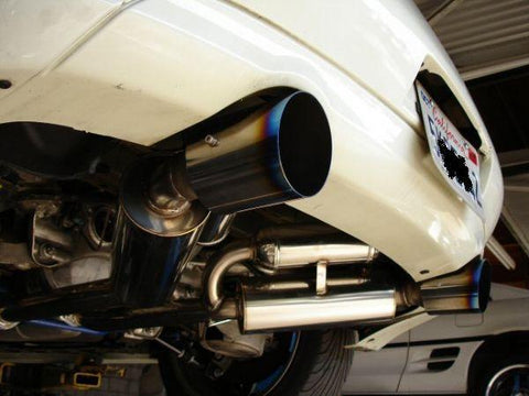 HKS 03-06 350z Dual Hi-Power Ti Tip Catback Exhaust (SUS304 NO COATING) - 32009-BN001
