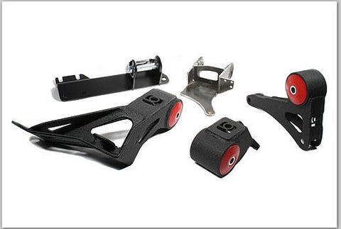 Innovative 90-93 Integra K-Series Black Steel Mounts 75A Bushings (Not K24 Trans) - 99351-75A