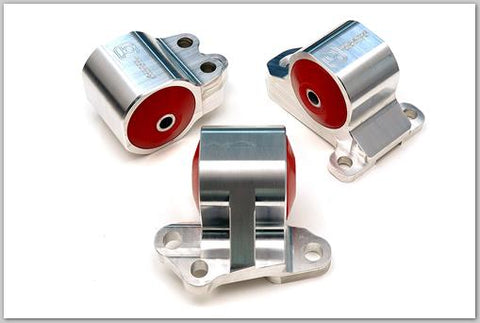 Innovative 92-95 Civic B/D Series Black Aluminum Mounts 85A Bushings (3 Bolt) - B10150-85A-BA