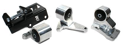 Innovative 92-95 Civic H-Series Black Aluminum Mounts 75A Bushings - B29550-75A-BA