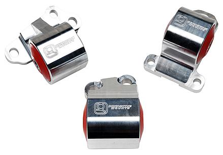 Innovative 92-95 Civic B/D Series Black Aluminum Mounts 75A Bushings (2 Bolt) - B19550-75A-BA