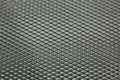 Diamond Cut Mesh Grille (silver) - 2 Piece - 103000