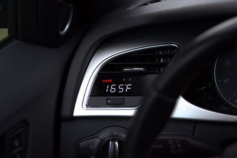 P3 V3 OBD2 - Audi B8 Gauge (2008-2016) Left Hand Drive, Pre-Installed in OEM Vent B8.5 (2013-2016)