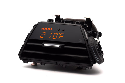 P3 V3 OBD2 - BMW F3X / F8X Gauge (2011-2019) Right Hand Drive, Orange bars / Orange digits, Pre-installed in OEM Vent