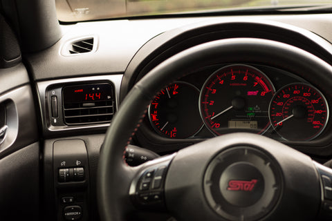 P3 V3 OBD2 - Subaru WRX/STI Gauge (2008-2014) Left Hand Drive, Pre-installed in OEM Vent (SILVER)