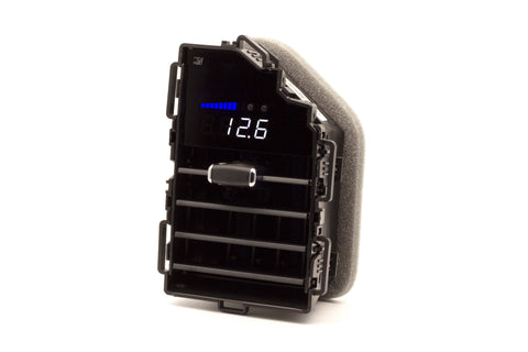 P3 Analog Gauge - Ford Super Duty (2017-2019) Left Hand Drive, Pre-installed in OEM Vent (BLACK SLATS)