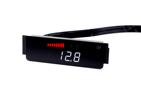 P3 Analog Gauge - VW Mk5 (2005-2009) Left Hand Drive, Red bars / White digits