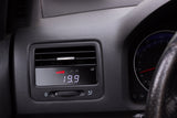 P3 Analog Gauge - VW Mk5 (2005-2009) Right Hand Drive, Red bars / White digits, Pre-installed in OEM Vent