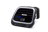 P3 Analog Gauge - VW EOS/Scirocco (2009-2018) Left Hand Drive, Blue bars / White digits, Pre-installed in OEM Vent(SILVER TRIM)